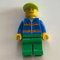 Blue Torso, Green Legs, Lime Cap