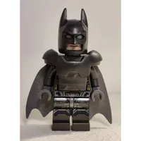 Batman, Pearl Titanium Suit, Dark Bluish Gray Cape, Pearl Dark Gray Cowl, Armor