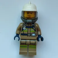 Bob, Dark Tan Firesuit, White Helmet