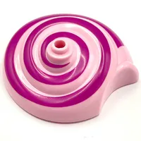 Belville, Insect Body Part, Snail Shell with Dark Pink Spiral Print