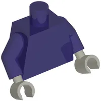 Torso, Dark Purple Arms, Light Bluish Gray Hands [Plain]