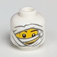 Minifig Head Mummy Costume, Smiling Face Print