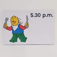 Activity Card, Time-Teaching 12-Hour Clock 5.30 p.m.