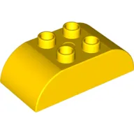 Duplo Brick 2 x 4 Curved Top