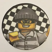 Game Card Token with Burglar print