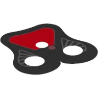 Neckwear Cape, Pauldron, Rounded with Dark Red Shoulder Print