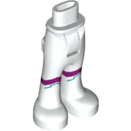 Minidoll Hips and Trousers with Back Pockets with Purple and Dark Azure Line