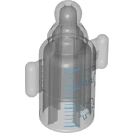 Duplo Baby Bottle with Baby Elephants and Scale Lines Print