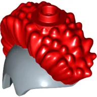 Hair Mohawk Red, with One Stud on Top