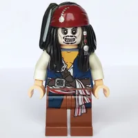 Captain Jack Sparrow with Skeleton Face - 3626b Head