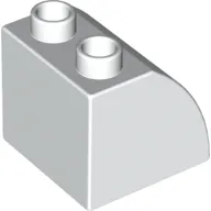 Duplo Brick 2 x 2 x 1 1/2 with Curved Top