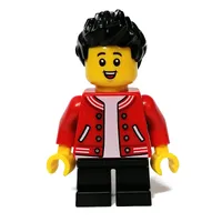 Kid - Red Torso, Black Legs, Black Hair