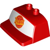 Duplo Truck / Semi-Tractor, Cab Top / Air Foil with Rust-Eze Logo on White Print (Cars Mack)