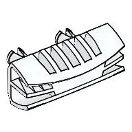 Grille 1 x 4 [Two Pins]