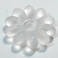 Clikits Icon, Flower 2 x 2 Large, 10 Petals with Pin [Frosted]