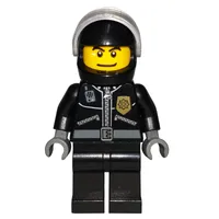 Police - Black Torso, Black Legs, Black Helmet