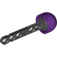 Projectile, Technic Competition Arrow, Beam Shaft with Solid Purple Rubber End