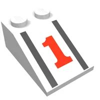 Slope 33° 3 x 2 with '1' Print