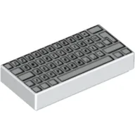 Tile 1 x 2 with Computer Keyboard Standard Print