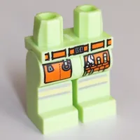 Hips and Yellowish Green Legs with Orange Utility Belt, Tools print