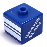 Pen Bead, Square with 'HOME RUN' , 'GRAND SLAM' and White Stripes Print