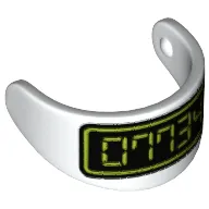 Headwear Accessory Visor For Standard Helmet with '07734' Print