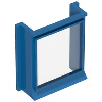 Window 1 x 3 x 3 with Glass for Slotted Bricks