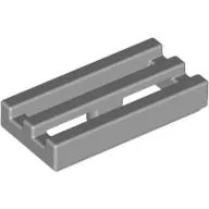 Tile Special 1 x 2 Grille with Bottom Groove