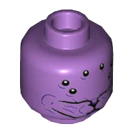 Minifig Head Miek, Six Insect Eyes, Pincer Mouth Print