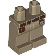 Hips and Dark Tan Legs with Dark Brown Belt, Pocket, Silver Clasp print