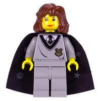 Hermione Granger, Yellow Skin, Hogwarts Sweater with Crest, Cape with Stars