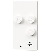 Braille Brick 2 x 4 with 3 Studs ⠲ and '. ÷' Print