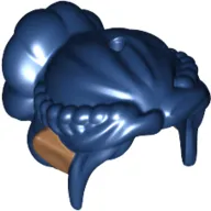 Hair Bun, Braids, Side Bangs, and Medium Nougat Elf Ears Print