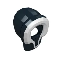 Hood Fur-lined with White Fur Trim Print