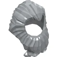 Hair Swept Back with Long Beard