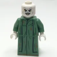 Voldemort, Dirty Sand Green Robe, Printed Skirt