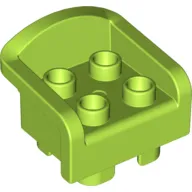 Duplo Chair with 4 Studs, Curved Back and Feet