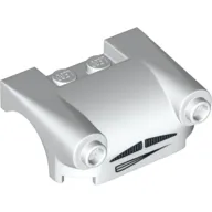 Vehicle Body, Wheel Arch / Mudguard 3 x 4 with Headlights, Moustache Grille and Mouth Print