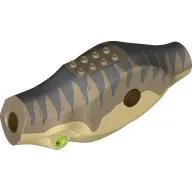 Animal Body Part, Dinosaur, Tyrannosaurus Rex Body with Tan Belly, Sand Blue Markings print