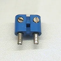 Electric Connector, 2 Way Male Rounded Narrow Type 2 with Hollow Pins