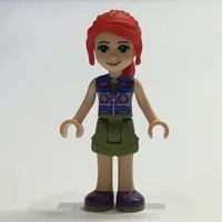 Mia - Dark Purple Top, Olive Green Skirt