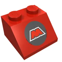 Slope 45° 2 x 2 with MTron Logo Print