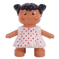 Duplo Doll with White Dress with Red Dots (Baby)