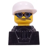 Green Racer. White Cap