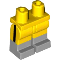 Hips with Yellow Legs and Light Bluish Gray Boots Pattern with Shorts with Orange Wrinkles and Black Vertical Stripe on Sides Print (Batman)