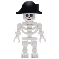 Skeleton, Red Eyes, Bicorne Hat