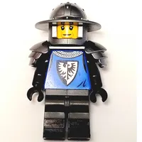 Mountain Fortress Black Falcon Soldier - Helmet with Broad Brim, Shoulder Armor