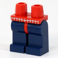 Hips and Dark Blue Legs with Spider-Man Webbing Print