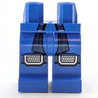 Hips and Blue Legs with Dark Blue Sash, Straps, Knee Pads Print