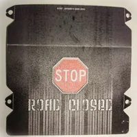 Ramp Cover, with Stop Sign and 'ROAD CLOSED' Print